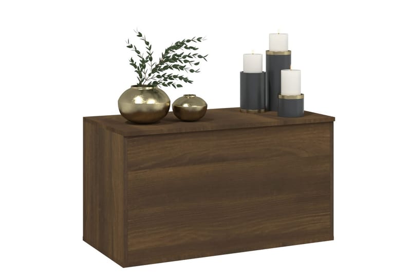 Säilytysarkku ruskea tammi 84x42x46 cm tekninen puu - Ruskea - Säilytys - Säilytyskalusteet - Säilytysarkku