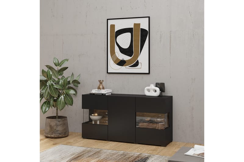 Säilytysarkku Speno 120 cm, Musta