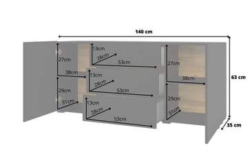 Säilytysarkku Speno 140 cm - Musta - Säilytys - Säilytyskalusteet - Säilytysarkku