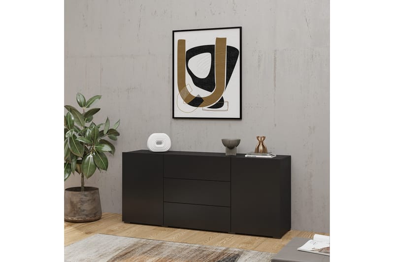 Säilytysarkku Speno 140 cm, Musta