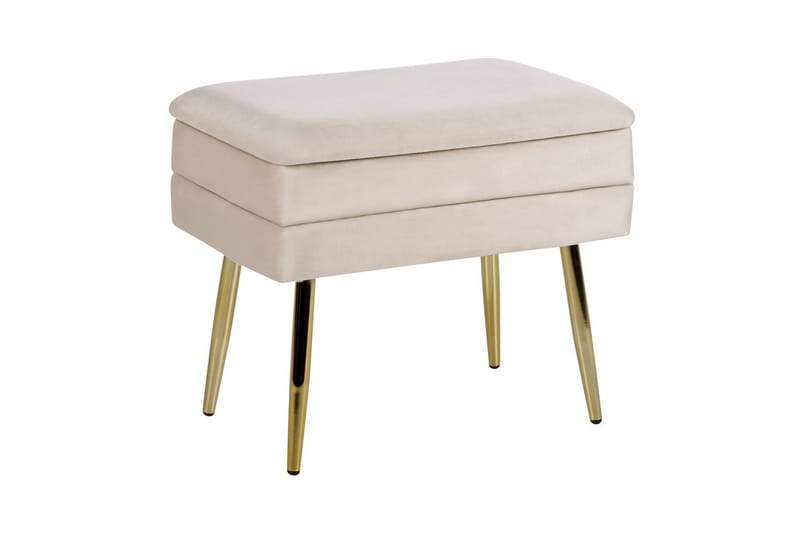 Säilytyspenkki Odessa Beige/Kulta, Beige/Kulta