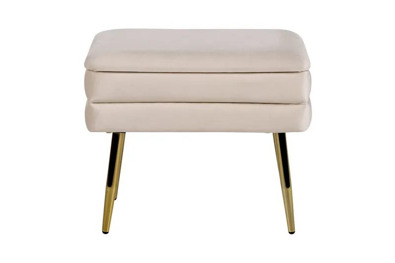 Säilytyspenkki Odessa Beige/Kulta - Beige/Kulta - Säilytys - Säilytyskalusteet - Säilytysarkku