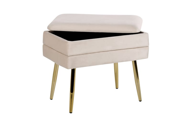 Säilytyspenkki Odessa Beige/Kulta - Beige/Kulta - Säilytys - Säilytyskalusteet - Säilytysarkku