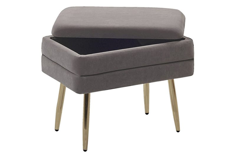 Säilytyspenkki Odessa Harmaa/kulta - Harmaa/kulta - Säilytys - Säilytyskalusteet - Säilytysarkku