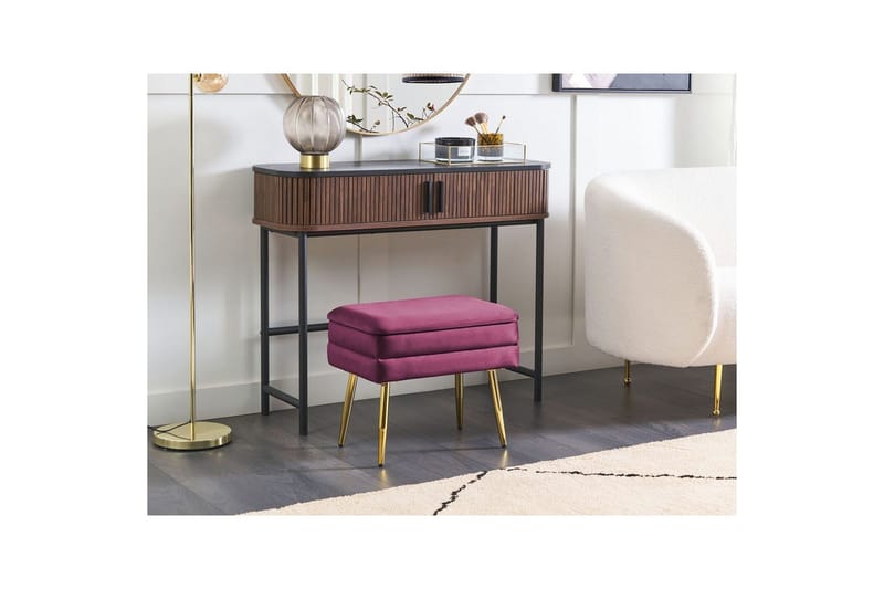 Säilytyspenkki Odessa Punainen/kulta - Punainen/kulta - Säilytys - Säilytyskalusteet - Säilytysarkku