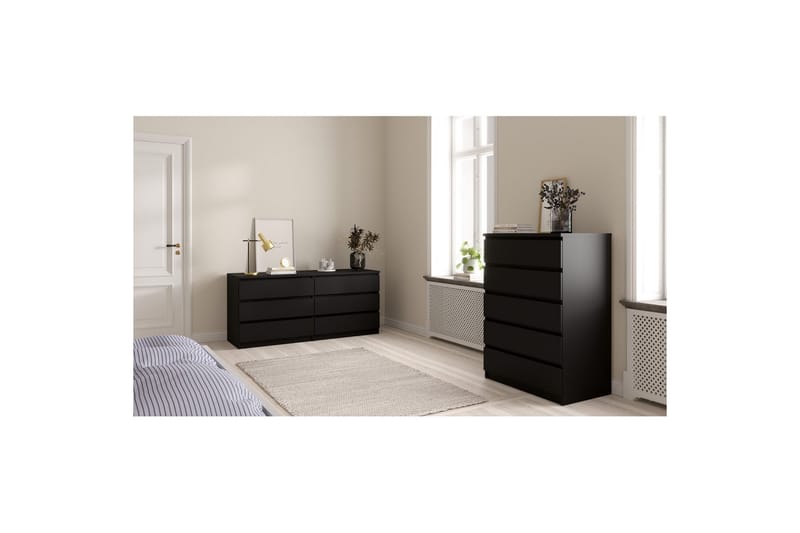 Salomns Lipasto 77 cm - Musta - Säilytys - Säilytyskalusteet - Lipasto