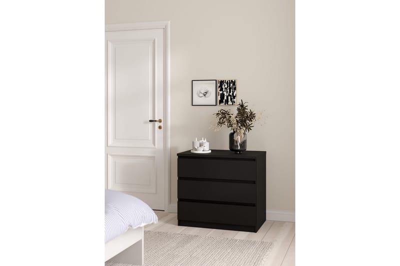 Salomns Lipasto 77 cm - Musta - Säilytys - Säilytyskalusteet - Lipasto