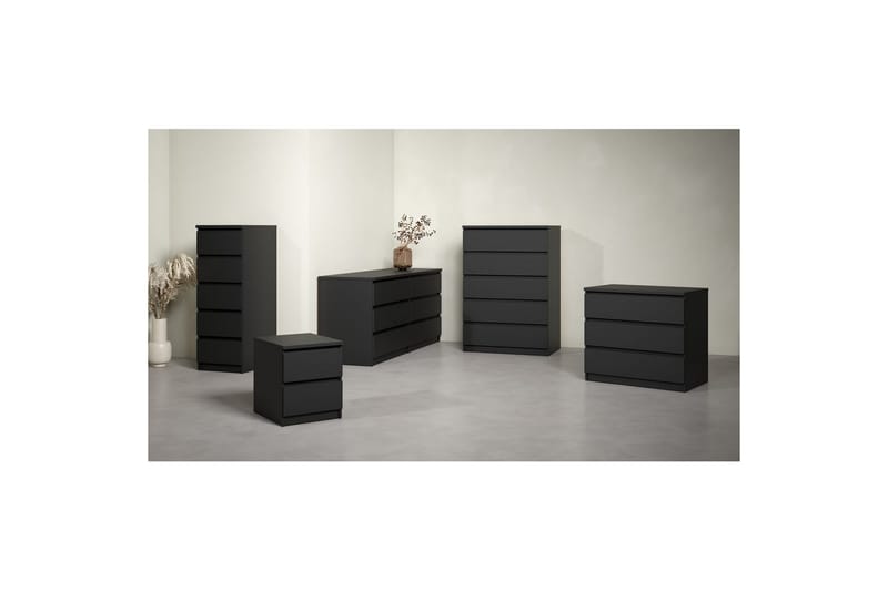 Salomns Lipasto 77 cm - Musta - Säilytys - Säilytyskalusteet - Lipasto