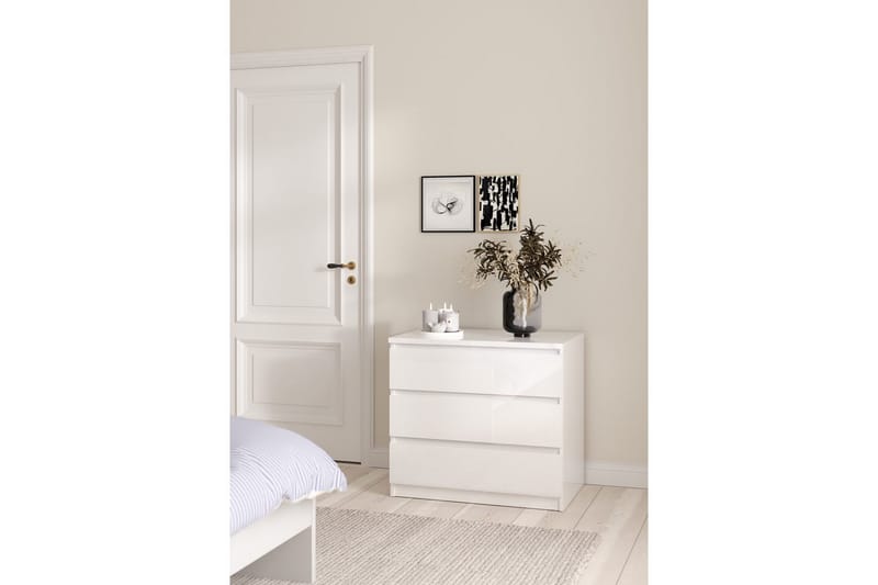 Salomns Lipasto 77 cm - Valkoinen - Säilytys - Säilytyskalusteet - Lipasto