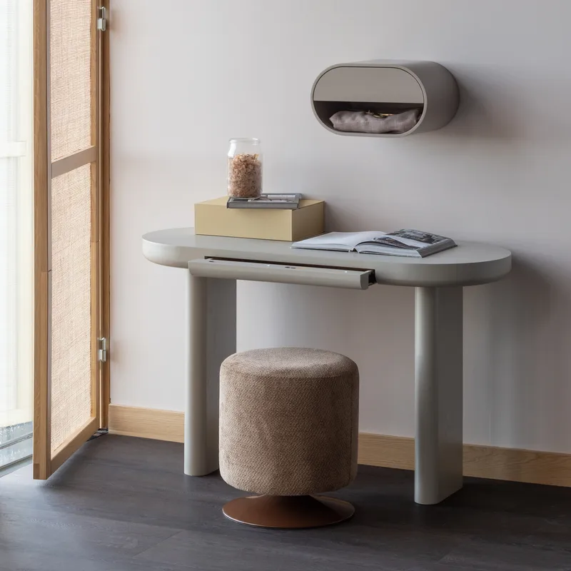 Seinään kiinnitettävä yöpöytä Momo 36 cm - Hiekka - Huonekalut - Pöytä & ruokailuryhmä - Apupöytä & sivupöytä - Yöpöytä