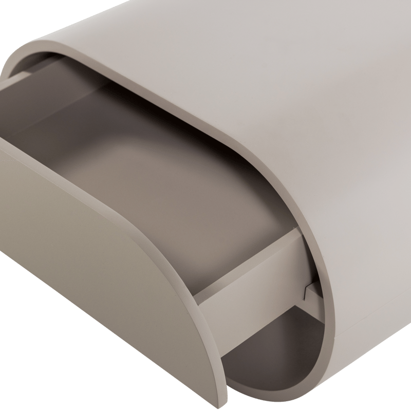 Seinään kiinnitettävä yöpöytä Momo 36 cm - Hiekka - Huonekalut - Pöytä & ruokailuryhmä - Apupöytä & sivupöytä - Yöpöytä