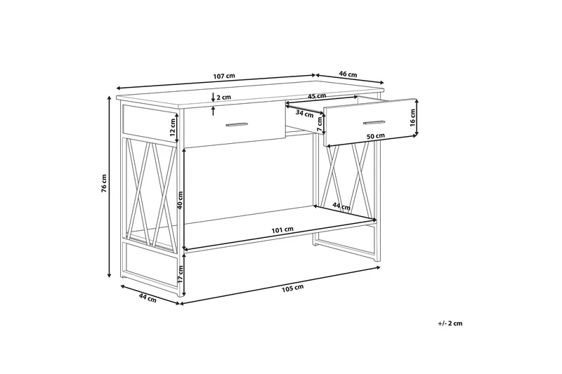 Apupöytä Lefkovits - Ruskea - Säilytys - Säilytyskalusteet - Senkki