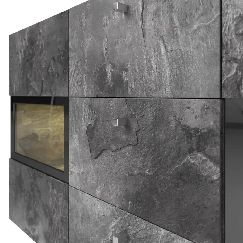 Senkki Baros 2 ovea ja 3 laatikkoa - Liitu - Säilytys - Säilytyskalusteet - Senkki