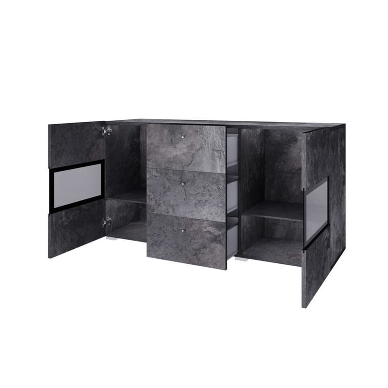 Senkki Baros 2 ovea ja 3 laatikkoa - Liitu - Säilytys - Säilytyskalusteet - Senkki