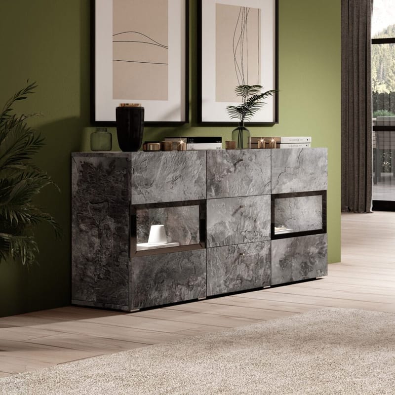 Senkki Baros 2 ovea ja 3 laatikkoa - Liitu - Säilytys - Säilytyskalusteet - Senkki