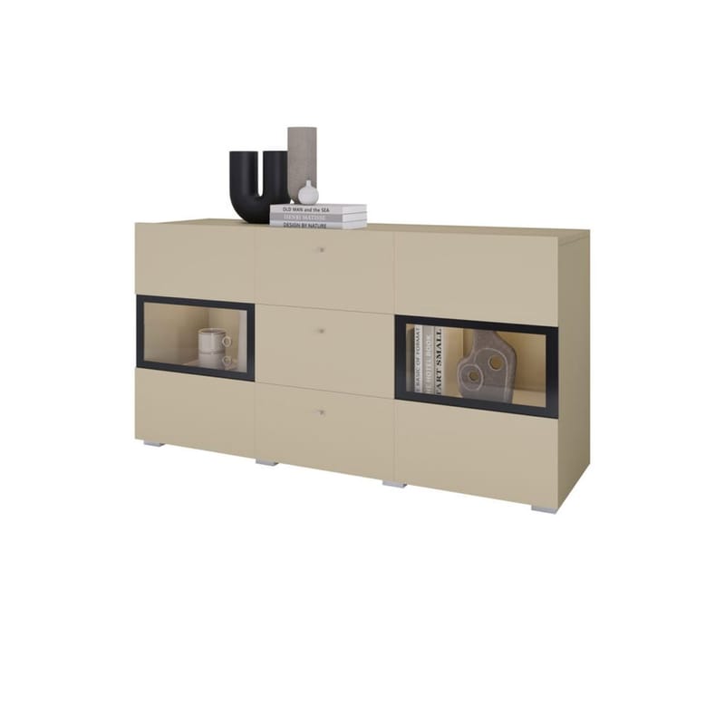 Senkki Baros 2 ovea ja 3 laatikkoa - Vaalea beige - Säilytys - Säilytyskalusteet - Senkki