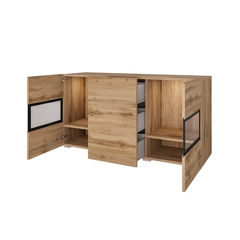 Senkki Baros 2 ovea ja 3 laatikkoa - Wotan Tammik - Säilytys - Säilytyskalusteet - Senkki