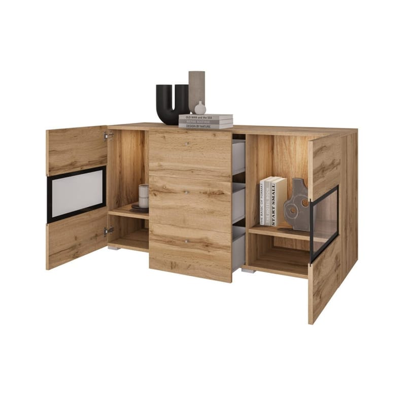 Senkki Baros 2 ovea ja 3 laatikkoa - Wotan Tammik - Säilytys - Säilytyskalusteet - Senkki