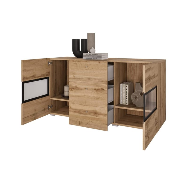 Senkki Baros 2 ovea ja 3 laatikkoa - Wotan Tammik - Säilytys - Säilytyskalusteet - Senkki