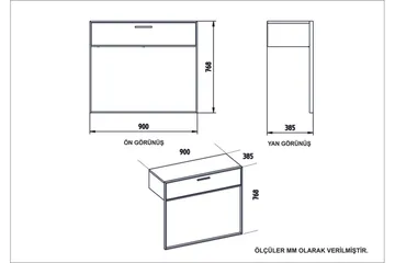 Bascle senkki 90 cm puuta metallirungolla - Kulta|Valkoinen - Säilytys - Säilytyskalusteet - Senkki