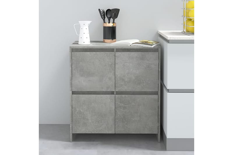Senkki betoninharmaa 70x41x75 cm lastulevy - Harmaa - Säilytys - Säilytyskalusteet - Senkki