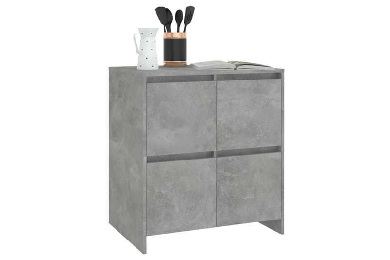 Senkki betoninharmaa 70x41x75 cm lastulevy - Harmaa - Säilytys - Säilytyskalusteet - Senkki