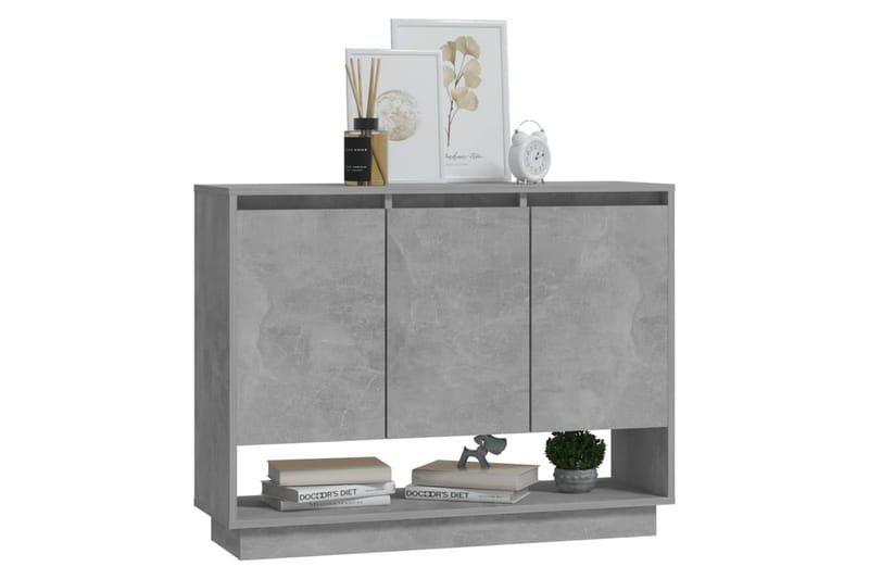 Senkki betoninharmaa 97x31x75 cm lastulevy - Harmaa - Säilytys - Säilytyskalusteet - Senkki