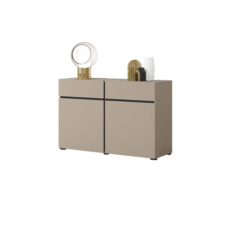 Senkki Cross 2 ovea ja 2 laatikkoa - Congo - musta - Säilytys - Säilytyskalusteet - Senkki