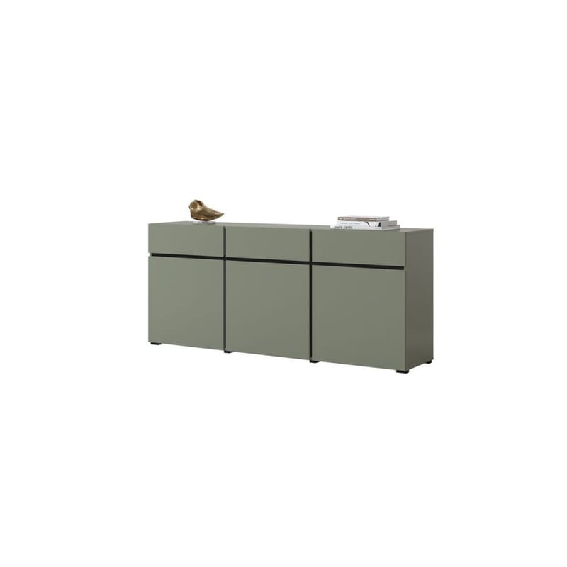 Senkki Cross 3 ovea ja 3 laatikkoa - Vihreä - Musta - Säilytys - Säilytyskalusteet - Senkki