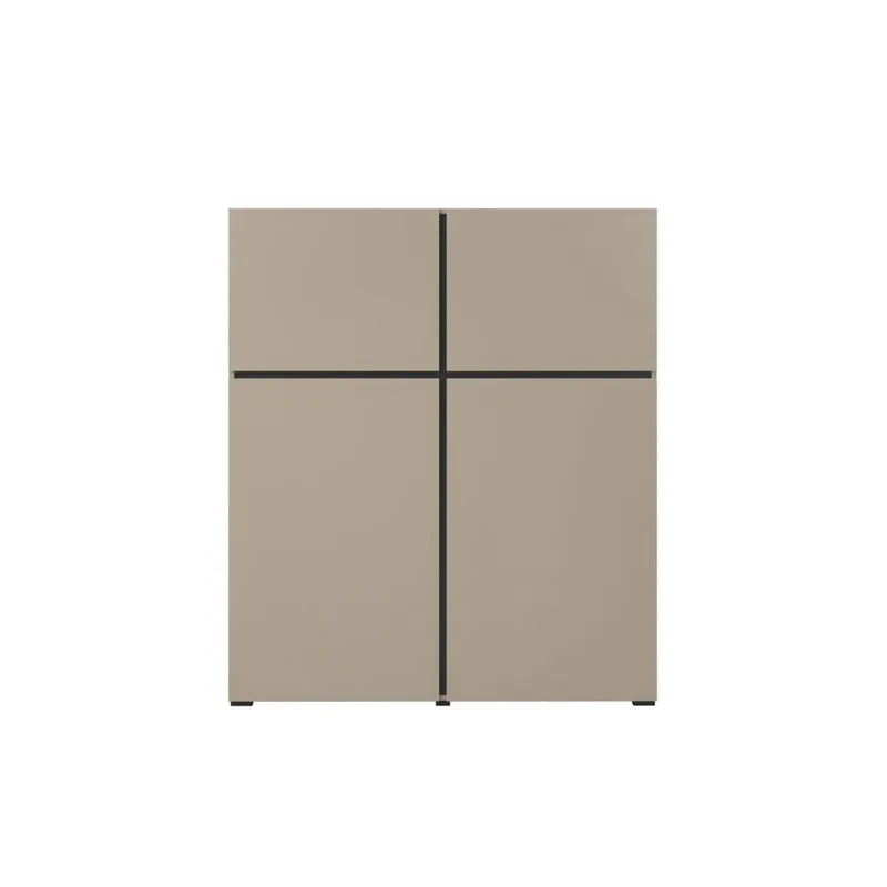 Senkki Cross 4 ovea - Congo - musta - Säilytys - Säilytyskalusteet - Senkki