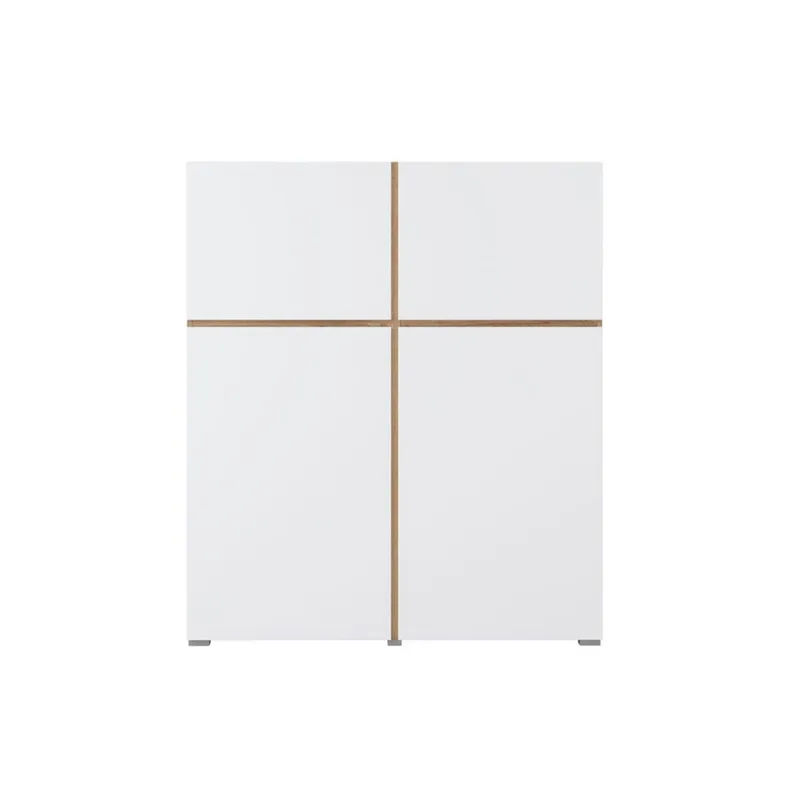 Senkki Cross 4 ovea - Valkoinen - Säilytys - Säilytyskalusteet - Senkki