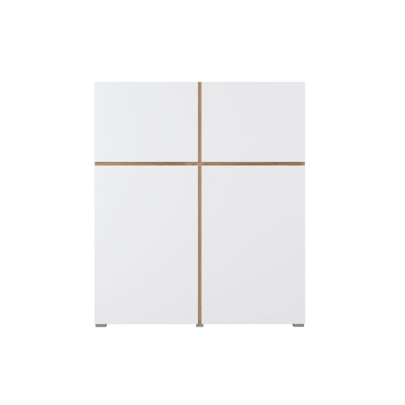 Senkki Cross 4 ovea - Valkoinen - Säilytys - Säilytyskalusteet - Senkki