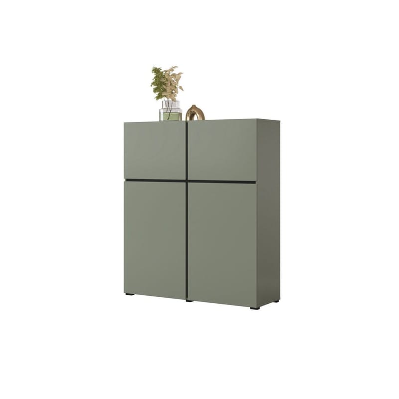 Senkki Cross 4 ovea - Vihreä - Musta - Säilytys - Säilytyskalusteet - Senkki