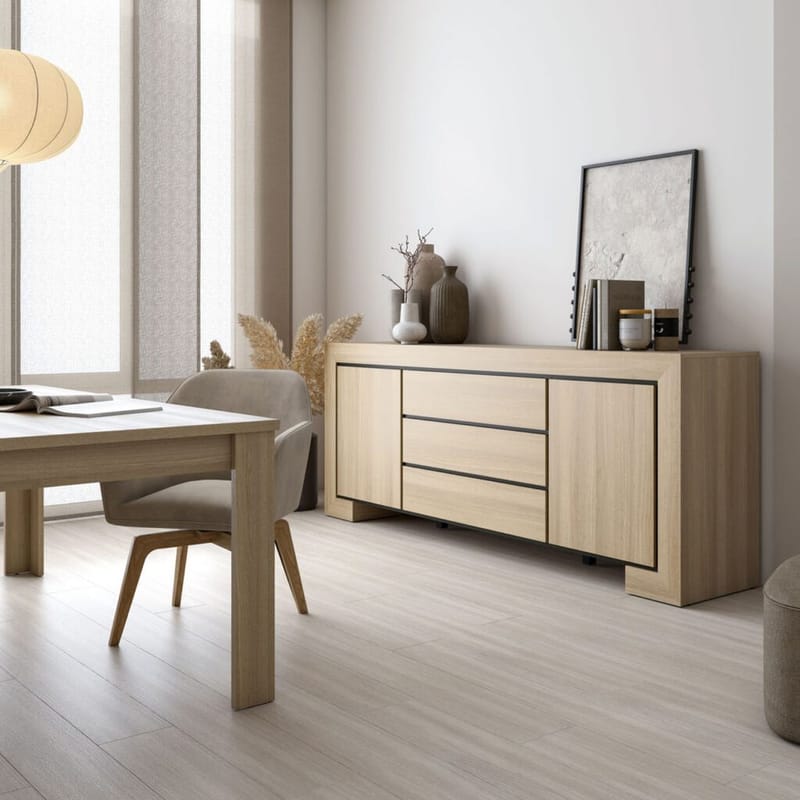 Senkki Cuba II 2 ovea ja 3 laatikkoa - Säilytys - Säilytyskalusteet - Senkki