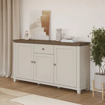 Senkki Evora 3 ovea 1 laatikko - Vaalea beige - Säilytys - Säilytyskalusteet - Senkki