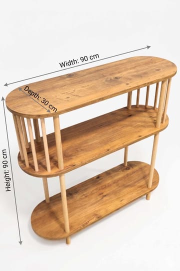 Senkki Hanah Home Peka Slim (90 x 90 x 30 cm) Mänty - Mänty - Säilytys - Säilytyskalusteet - Senkki