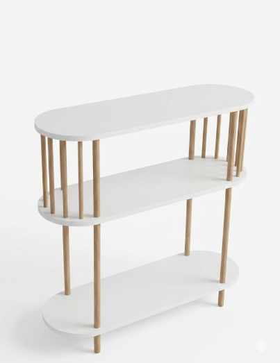 Senkki Hanah Home Peka Slim (90 x 90 x 30 cm) Valkoinen - Valkoinen - Säilytys - Säilytyskalusteet - Senkki
