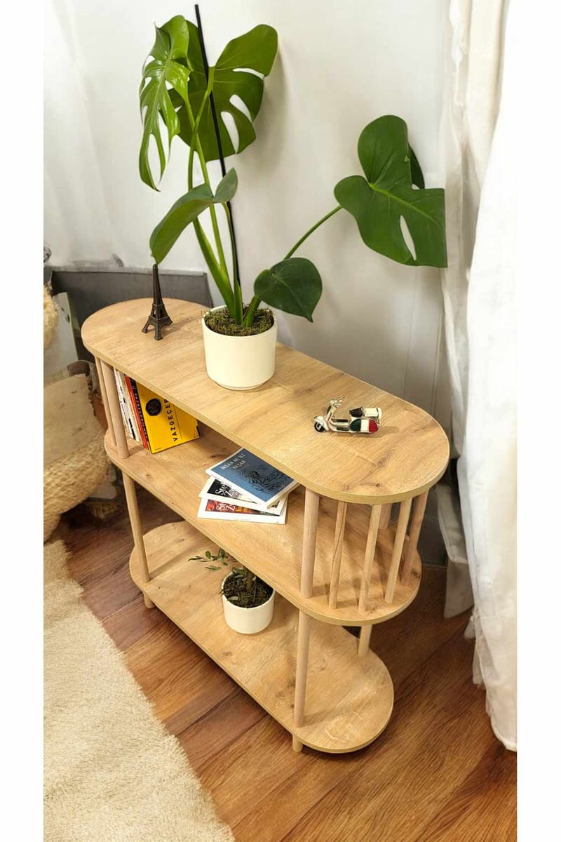 Senkki Hanah Home Peka Slim (90 x 90 x 30 cm) Sapphire Oak - Sapphire Oak - Säilytys - Säilytyskalusteet - Senkki