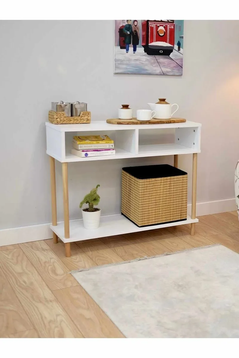 Senkki Hanah Home Peka Sideboard (90 x 75 x 30 cm) Valkoinen - Valkoinen - Säilytys - Säilytyskalusteet - Senkki