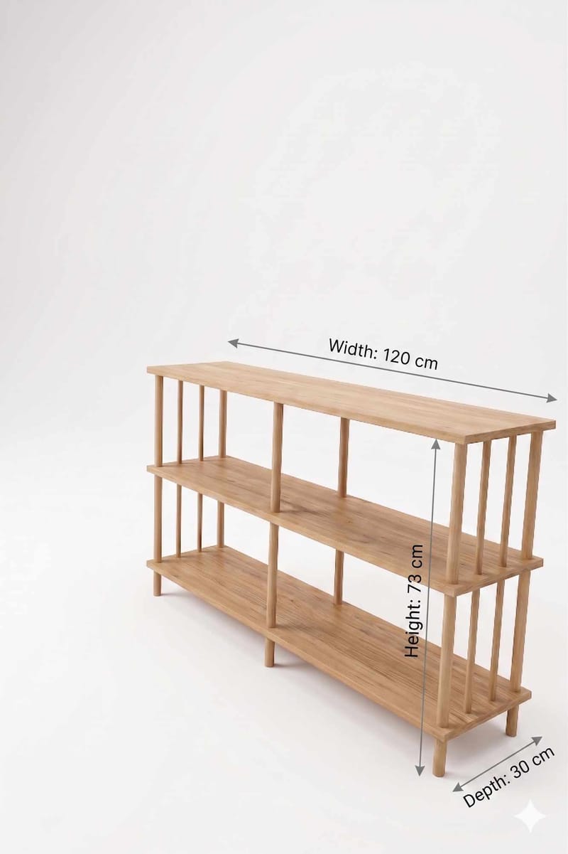 Senkki Hanah Home Peka Wide (120 x 73 x 30 cm) Mänty - Mänty - Säilytys - Säilytyskalusteet - Senkki