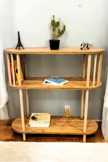 Senkki Hanah Home Peka Slim (90 x 90 x 30 cm) Mänty - Mänty - Säilytys - Säilytyskalusteet - Senkki