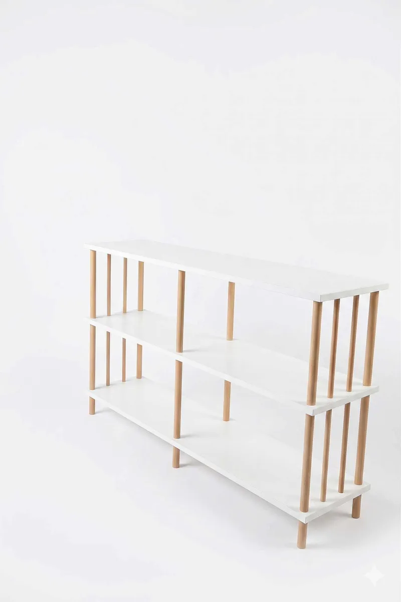 Senkki Hanah Home Peka Wide (120 x 73 x 30 cm) Valkoinen, Valkoinen