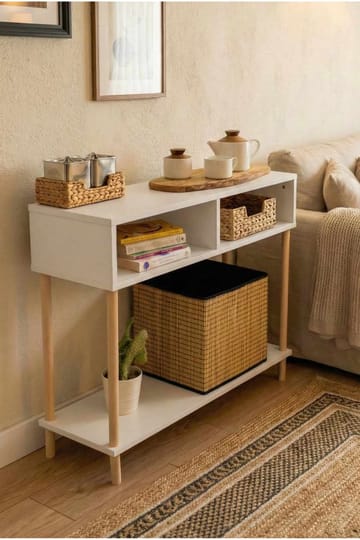 Senkki Hanah Home Peka Sideboard (90 x 75 x 30 cm) Valkoinen - Valkoinen - Säilytys - Säilytyskalusteet - Senkki