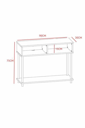 Senkki Hanah Home Peka Sideboard (90 x 75 x 30 cm) Mänty - Mänty - Säilytys - Säilytyskalusteet - Senkki