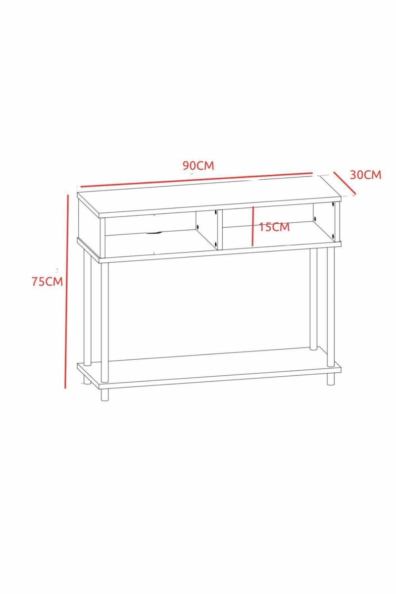Senkki Hanah Home Peka Sideboard (90 x 75 x 30 cm) Mänty - Mänty - Säilytys - Säilytyskalusteet - Senkki