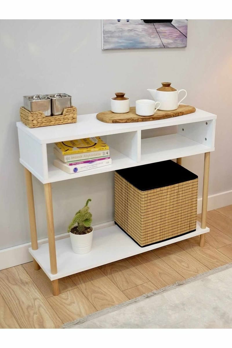 Senkki Hanah Home Peka Sideboard (90 x 75 x 30 cm) Valkoinen - Valkoinen - Säilytys - Säilytyskalusteet - Senkki