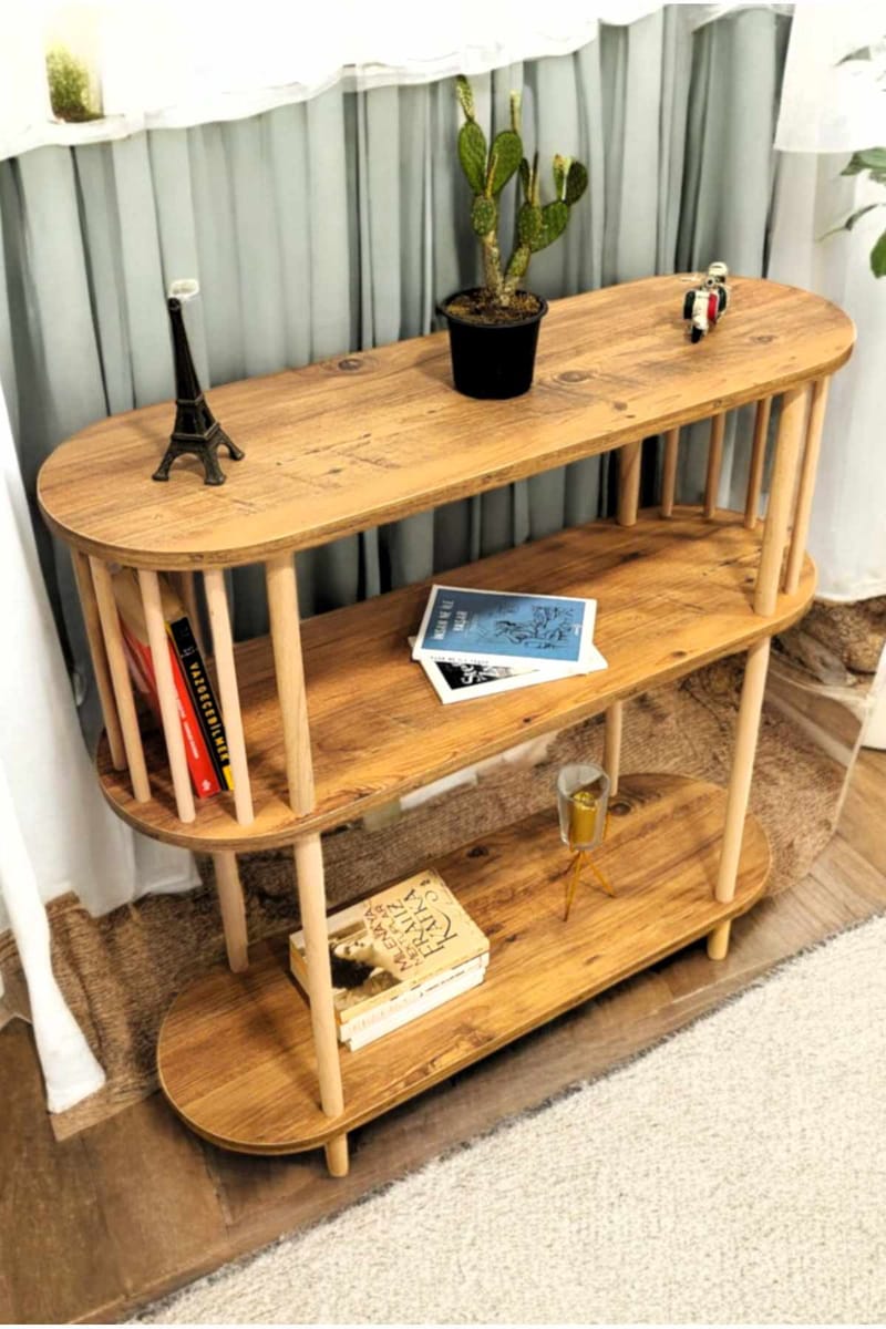 Senkki Hanah Home Peka Slim (90 x 90 x 30 cm) Mänty - Mänty - Säilytys - Säilytyskalusteet - Senkki