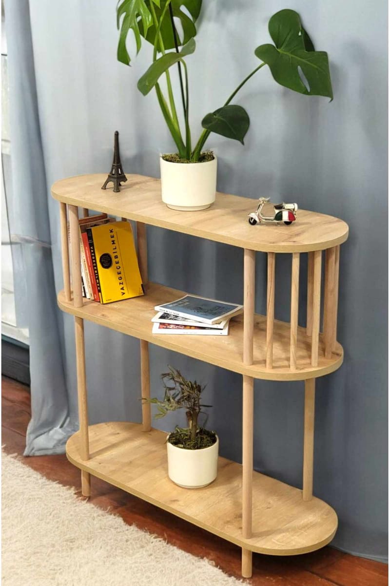 Senkki Hanah Home Peka Slim (90 x 90 x 30 cm) Sapphire Oak - Sapphire Oak - Säilytys - Säilytyskalusteet - Senkki
