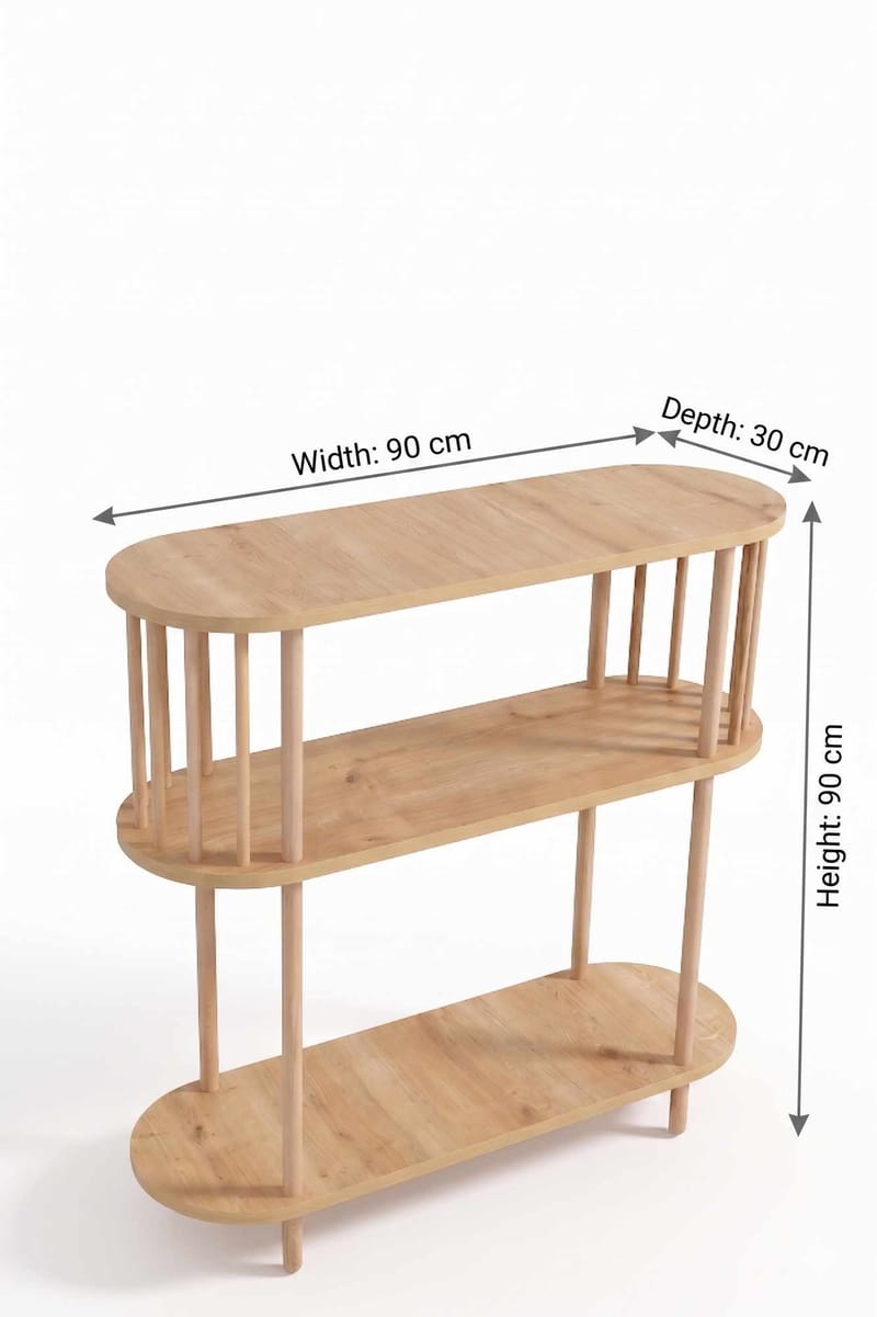Senkki Hanah Home Peka Slim (90 x 90 x 30 cm) Sapphire Oak - Sapphire Oak - Säilytys - Säilytyskalusteet - Senkki