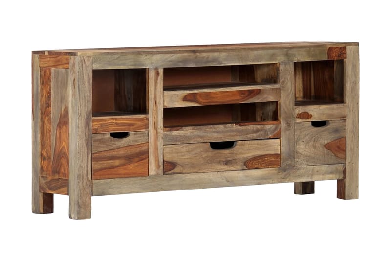 Senkki harmaa 100x30x50 cm täysi seesampuu - Ruskea - Säilytys - Säilytyskalusteet - Senkki